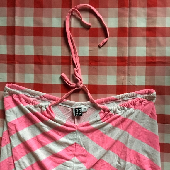 ROXY  Pink Stripe Women Top - Picture 1 of 4